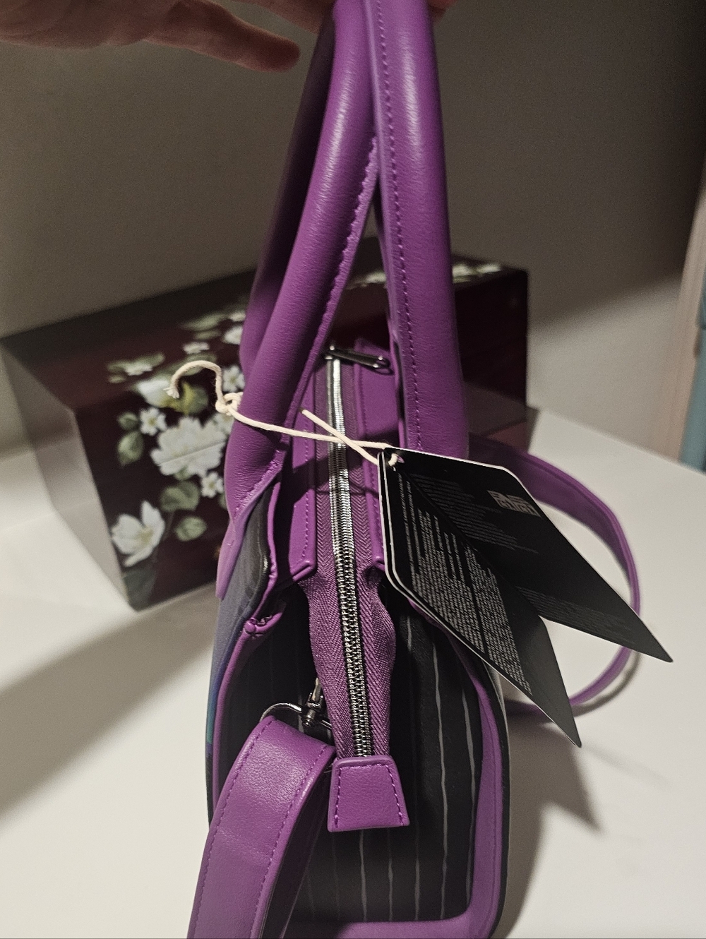 NWT! Disney's Loungefly TNBC Jack & Sally Mini-Satchel - Picture 6 of 10